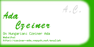 ada czeiner business card